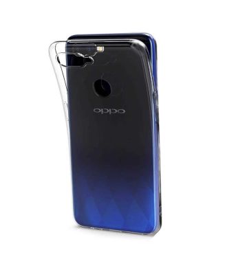 Oppo A5s Kılıf Süper Silikon Arka Koruma+Nano Glass