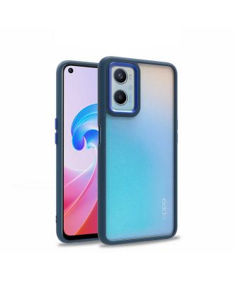 Oppo A96 4G Case Flora Hard Silicone Back Glass Transparent