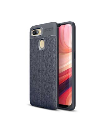 Oppo Ax7 Case Niss Silicone Leather Look