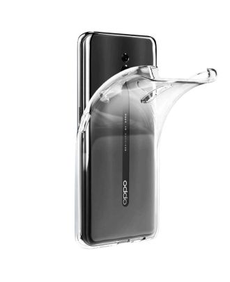 Oppo Reno 2 Kılıf Süper Silikon Arka Koruma+Nano Glass
