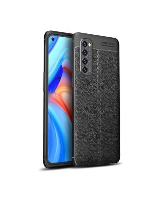 Oppo Reno 4 Pro Case Niss Silicone Leather Look