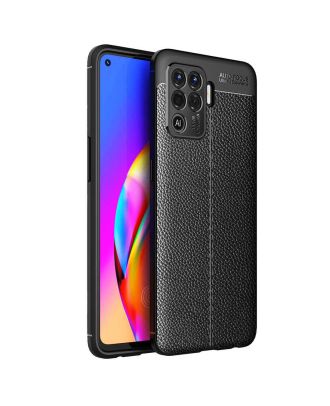 Oppo Reno 5 Lite Case Niss Silicone Leather Look