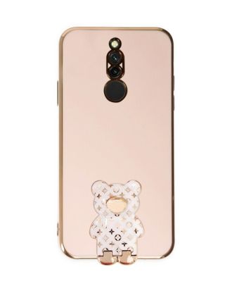 Xiaomi Redmi 8 hoesje met camerabescherming Schattige beer patroon standaard siliconen