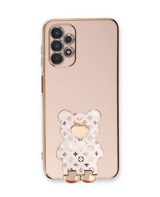 Samsung Galaxy A13 4G Case With Camera Protection Cute Bear Pattern Stand Silicone