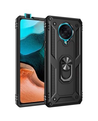 Xiaomi Poco F2 Pro Case Tank Protection Vega Stand Ring Magnetic