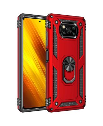 Xiaomi Poco X3 Pro Case Vega Tank Protection Stand Ring Magnetic