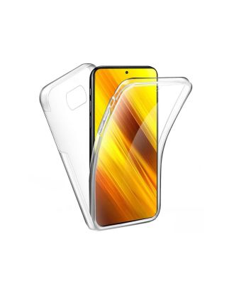 Xiaomi Poco X3 Pro Hoesje Voorkant Achterkant Transparante siliconen bescherming