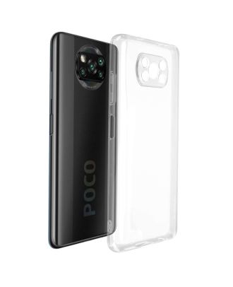 Xiaomi Poco X3 Pro Kılıf Kamera Korumalı Şeffaf Silikon
