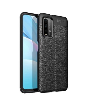 Xiaomi Redmi Note 9 4G Case Niss Silicone Leather Look