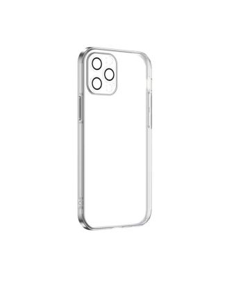 Apple iPhone 12 Pro Max Case Crepe Lens Protected Silicone Transparent