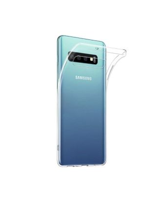 Samsung Galaxy S10 Kılıf 02 mm Silikon İnce Arka Kapak+Nano Glass