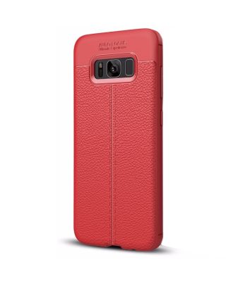 Samsung Galaxy S8 Plus Case Niss Silicone Leather Look
