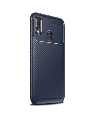 Samsung Galaxy A20 Hoesje Zwart Carbon Design Siliconen