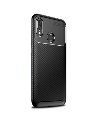 Samsung Galaxy A20e Case Negro Carbon Design Silicone