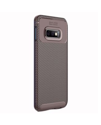 Samsung Galaxy S10e Hoesje Zwart Carbon Design Siliconen