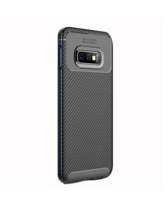 Samsung Galaxy S10e Case Negro Carbon Design+Colored Glass