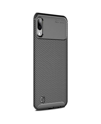 Samsung Galaxy M10 Case Negro Carbon Design + Nano Glass