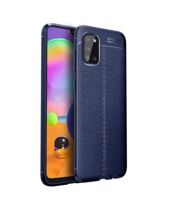 Samsung Galaxy A02S Case Niss Silicone Leather Look+Nano Glass