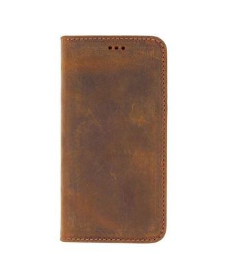 Samsung Galaxy A10 Case Genuine Leather Wallet with Hidden Magnet