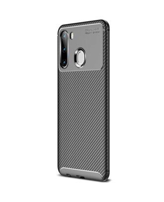Samsung Galaxy A11 Case Negro Carbon Silicone+Nano Glass