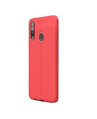 Samsung Galaxy A20s Case Niss Silicone Leather Look