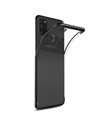 Samsung Galaxy A21s Hoesje Gekleurde Siliconen Bescherming+Nano Glas