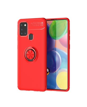 Samsung Galaxy A21S Case Ravel Silicone Ring Magnetic