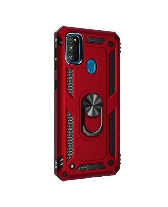 Samsung Galaxy A21s Hoesje Tank Protection Vega Stand Ring Magnetisch