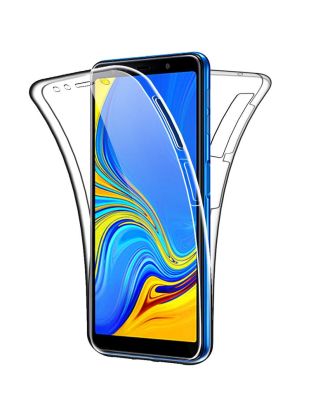Samsung Galaxy A30s Hoesje Voorkant Achterkant Transparant Siliconen Bescherming