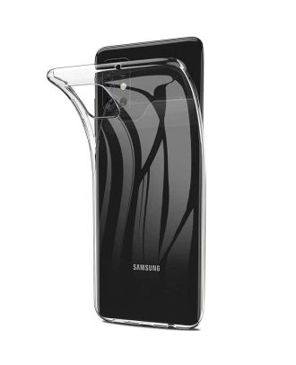 Samsung Galaxy A31 Kılıf Süper Silikon Arka Koruma+Nano Glass
