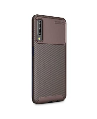 Samsung Galaxy A50 Case Negro Carbon Design Silicone
