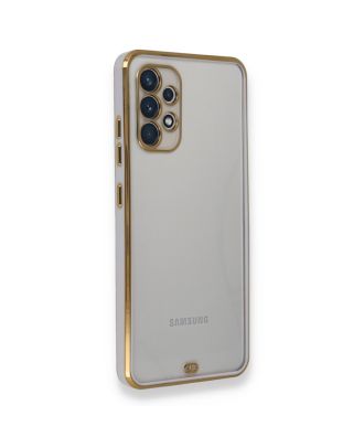 Samsung Galaxy A52S 5G Kılıf Voit Silikon Arkası Şeffaf Kenar Renkli