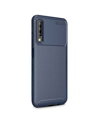 Samsung Galaxy A70 Case Negro Carbon Design Silicone