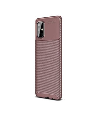 Samsung Galaxy M51 Case Negro Carbon Design Silicone+Nano Glass