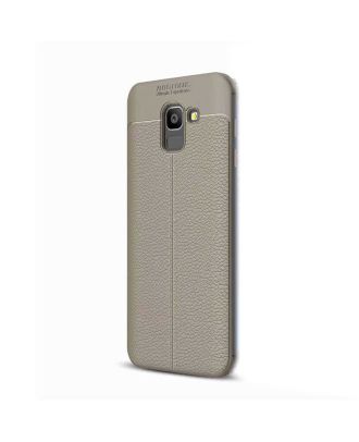 Samsung Galaxy J8 Case Niss Silicone Leather Look
