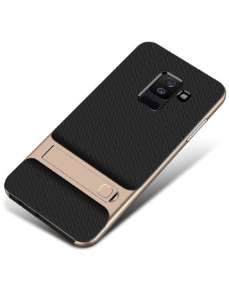 Samsung Galaxy J8 hoesje met standaard Tpu siliconen achterkant
