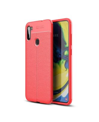 Samsung Galaxy M11 Case Niss Silicone Leather Look
