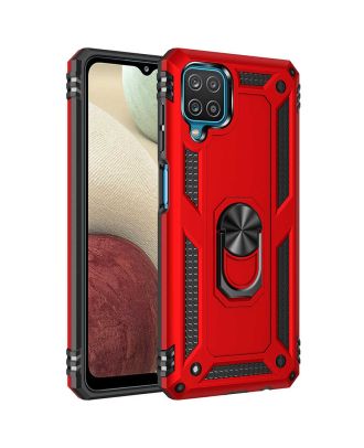 Samsung Galaxy M12 Case Vega Tank Protection Stand Ring Magnet