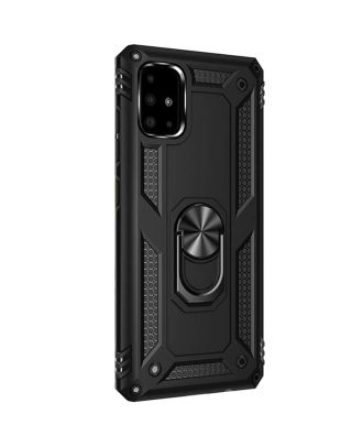 Samsung Galaxy M51 Case Tank Protection Vega Stand Ring Magnet