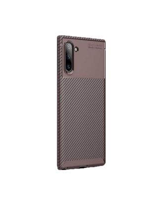 Samsung Galaxy Note 10 Case Negro Carbon Design Silicone