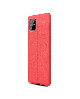 Samsung Galaxy Note 10 Lite Case Niss Silicone Leather Look