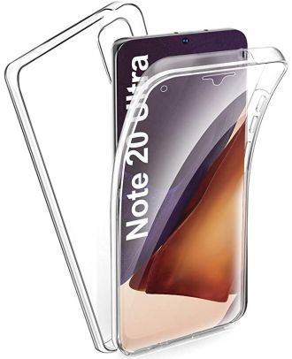 Samsung Galaxy Note 20 Ultra Hoesje Voorkant Achterkant Transparante Siliconen Bescherming