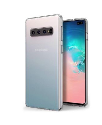 Samsung Galaxy S10 Plus Hoesje Met Camerabescherming Transparante Siliconen