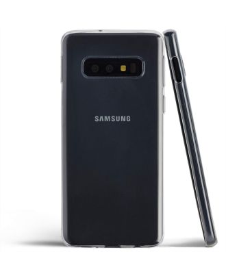 Samsung Galaxy S10e Kılıf Süper Silikon Koruma+Nano Glass