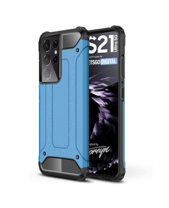 Case For Samsung Galaxy S21 Ultra 5G Crash Tank Double Layer Protector