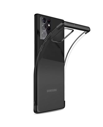 Samsung Galaxy S21 Ultra 5G Kılıf Colored Silicone Renkli Koruma+Full Ekran Koruma