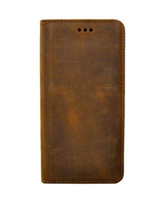 Samsung Galaxy S9 Plus Case Genuine Leather Wallet with Hidden Magnet