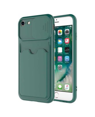 Apple iPhone SE 2020 Hoesje Kartix Jelly met Siliconen Kaarthouder