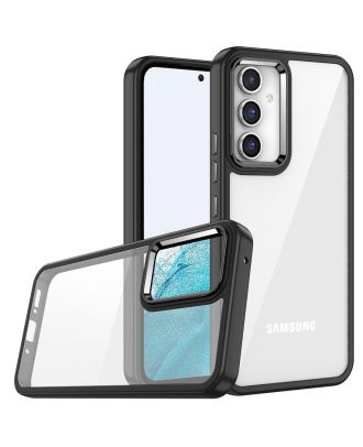 Samsung Galaxy A04S Kılıf Flora Sert Silikon Arkası Cam Şeffaf