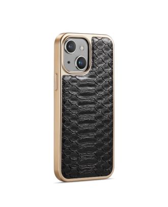 Apple iPhone 14 Case Crocodile Skin Textured Patterned Silicone